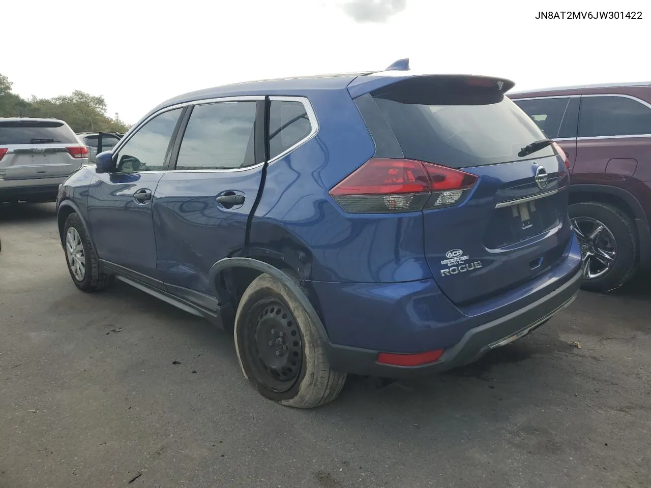 2018 Nissan Rogue S VIN: JN8AT2MV6JW301422 Lot: 71310794