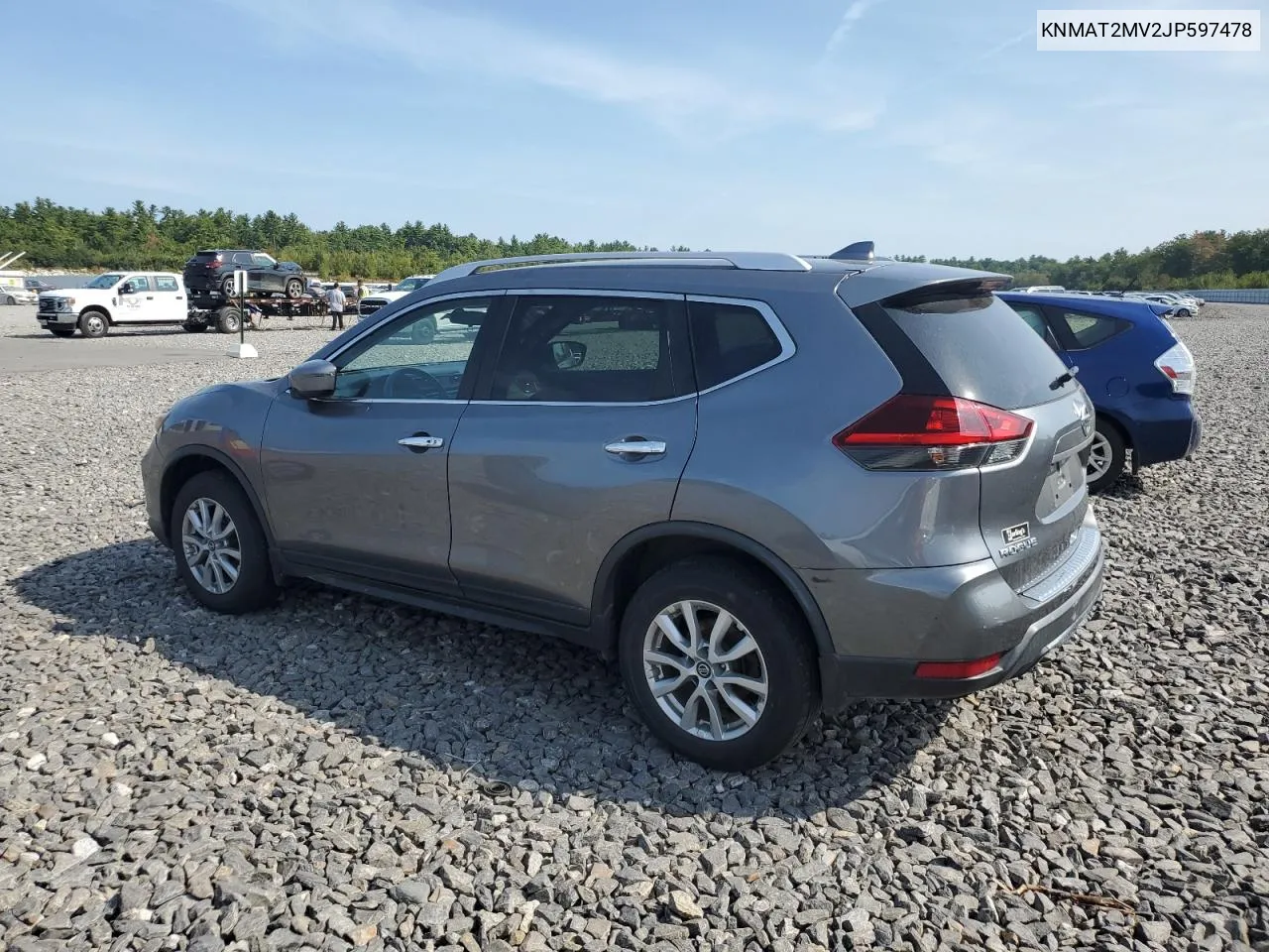 2018 Nissan Rogue S VIN: KNMAT2MV2JP597478 Lot: 71533624