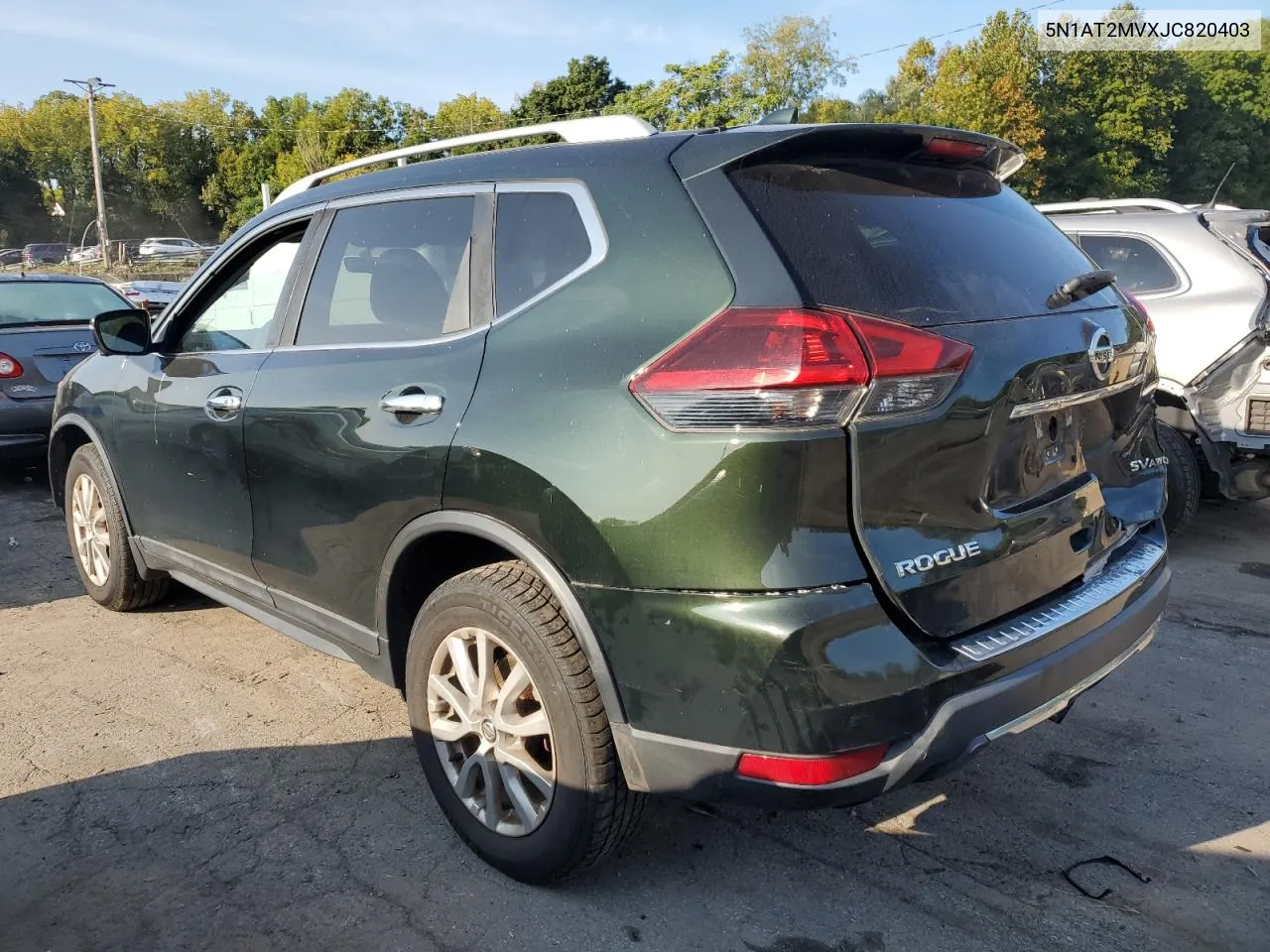 2018 Nissan Rogue S VIN: 5N1AT2MVXJC820403 Lot: 71604144