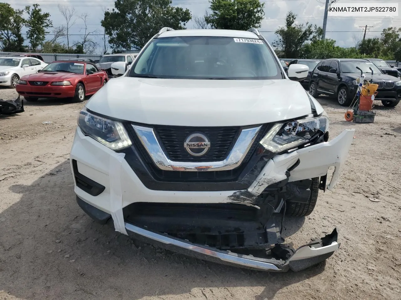 2018 Nissan Rogue S VIN: KNMAT2MT2JP522780 Lot: 71793624