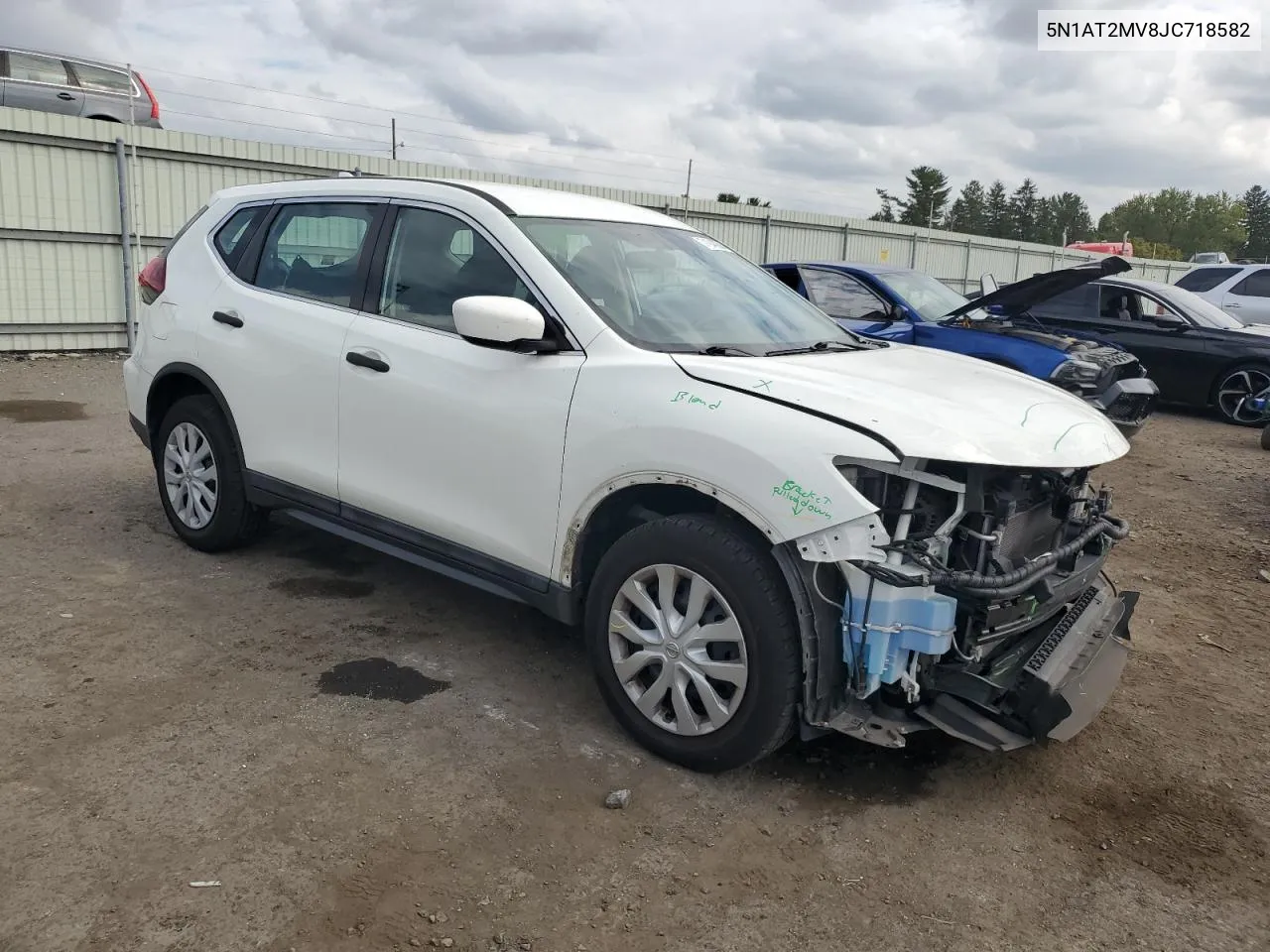 2018 Nissan Rogue S VIN: 5N1AT2MV8JC718582 Lot: 71943684