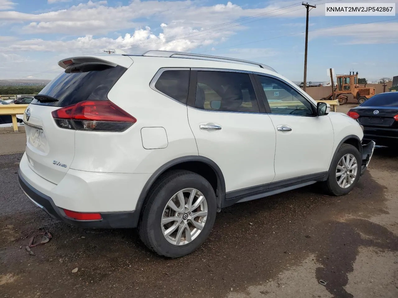 2018 Nissan Rogue S VIN: KNMAT2MV2JP542867 Lot: 71989764