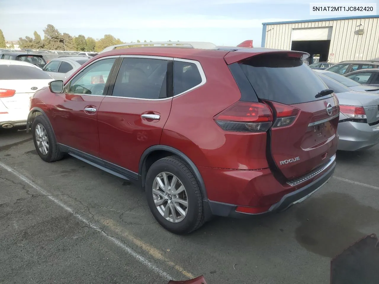 2018 Nissan Rogue S VIN: 5N1AT2MT1JC842420 Lot: 71993024