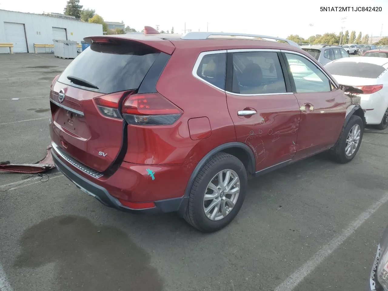 2018 Nissan Rogue S VIN: 5N1AT2MT1JC842420 Lot: 71993024