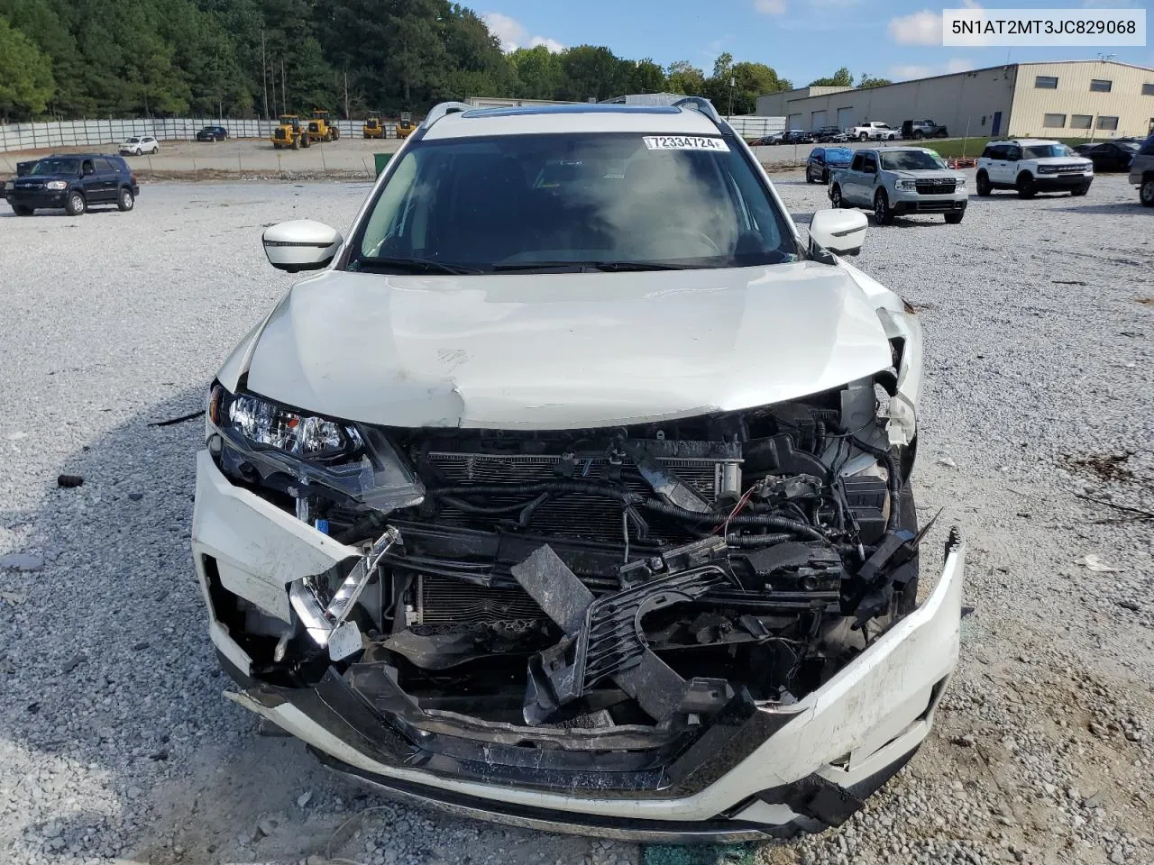 2018 Nissan Rogue S VIN: 5N1AT2MT3JC829068 Lot: 72334724