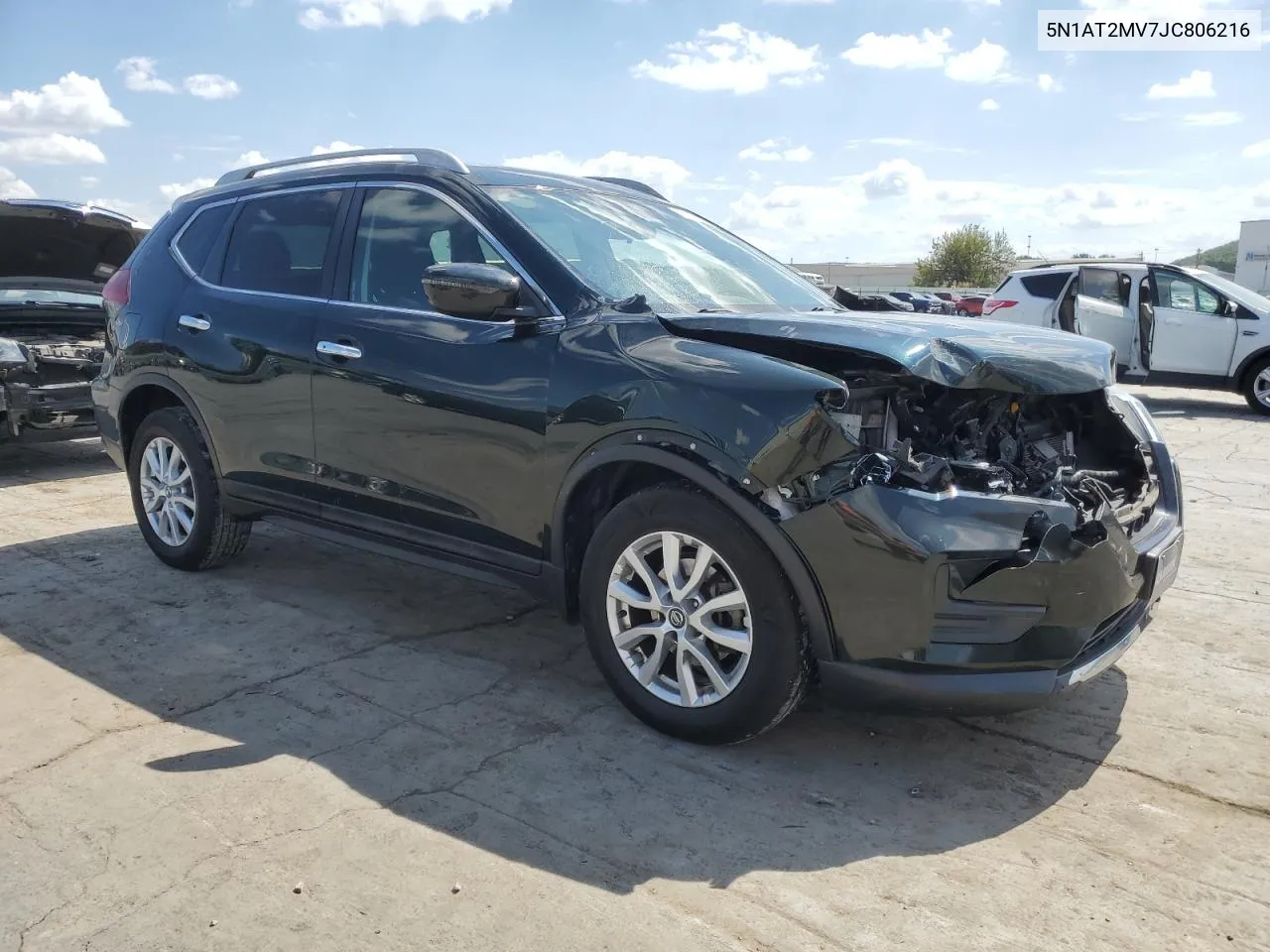 2018 Nissan Rogue S VIN: 5N1AT2MV7JC806216 Lot: 72371704