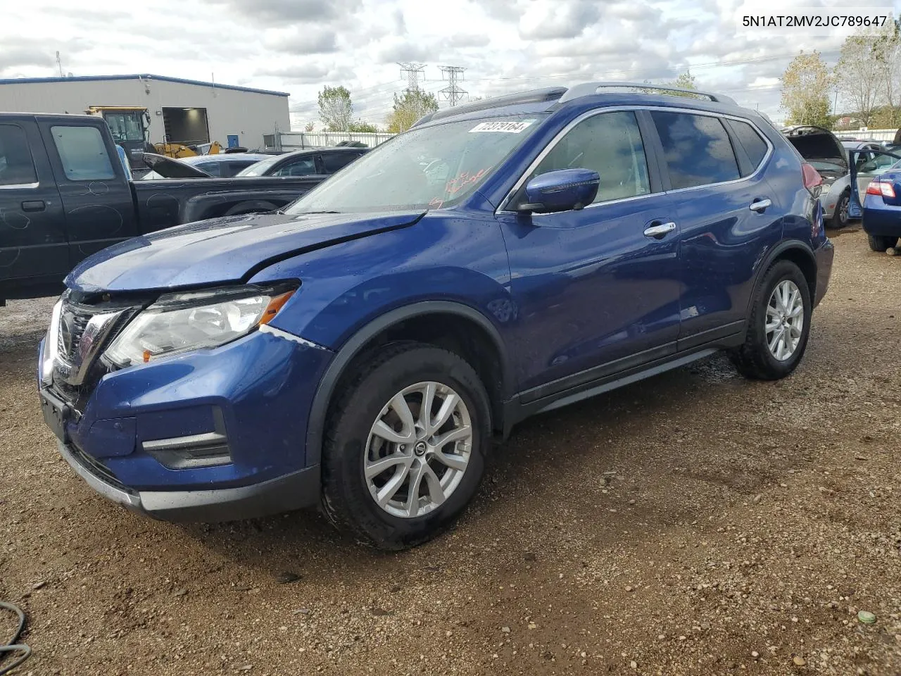 5N1AT2MV2JC789647 2018 Nissan Rogue S