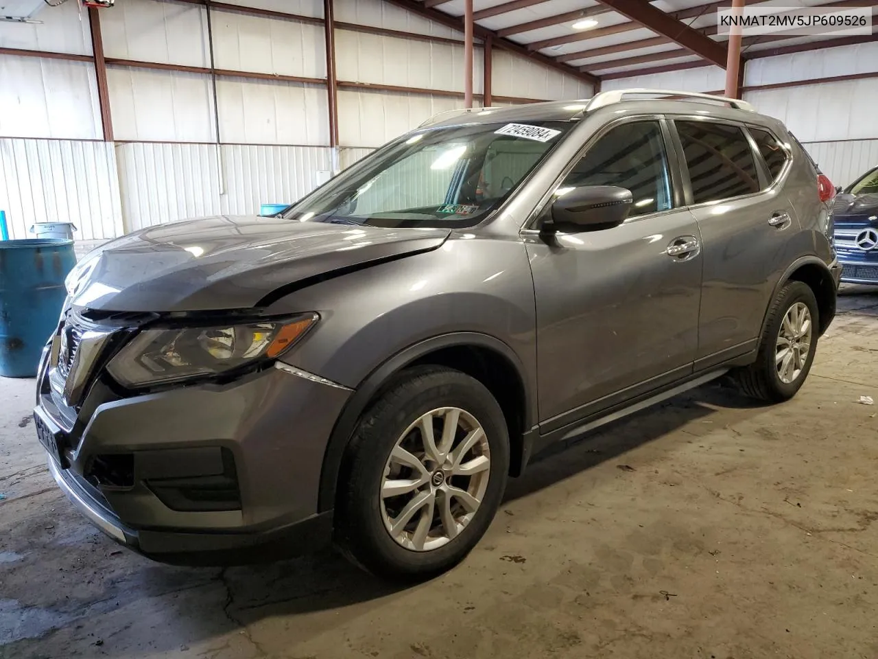 2018 Nissan Rogue S VIN: KNMAT2MV5JP609526 Lot: 72459084