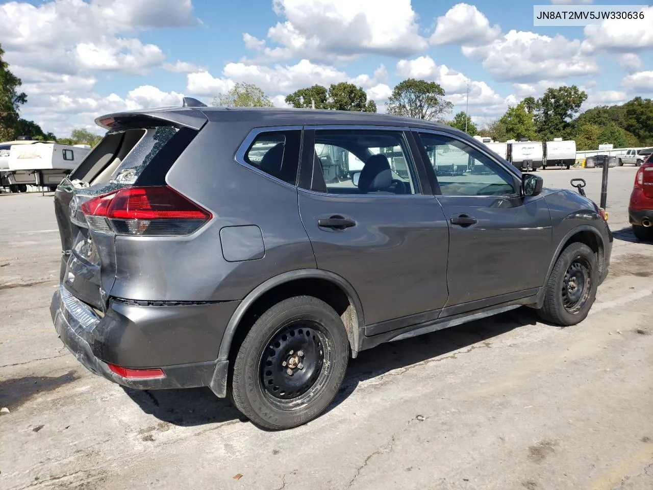 2018 Nissan Rogue S VIN: JN8AT2MV5JW330636 Lot: 72570634