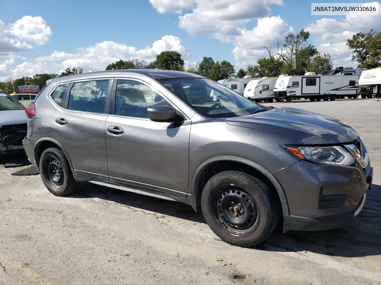 2018 Nissan Rogue S VIN: JN8AT2MV5JW330636 Lot: 72570634