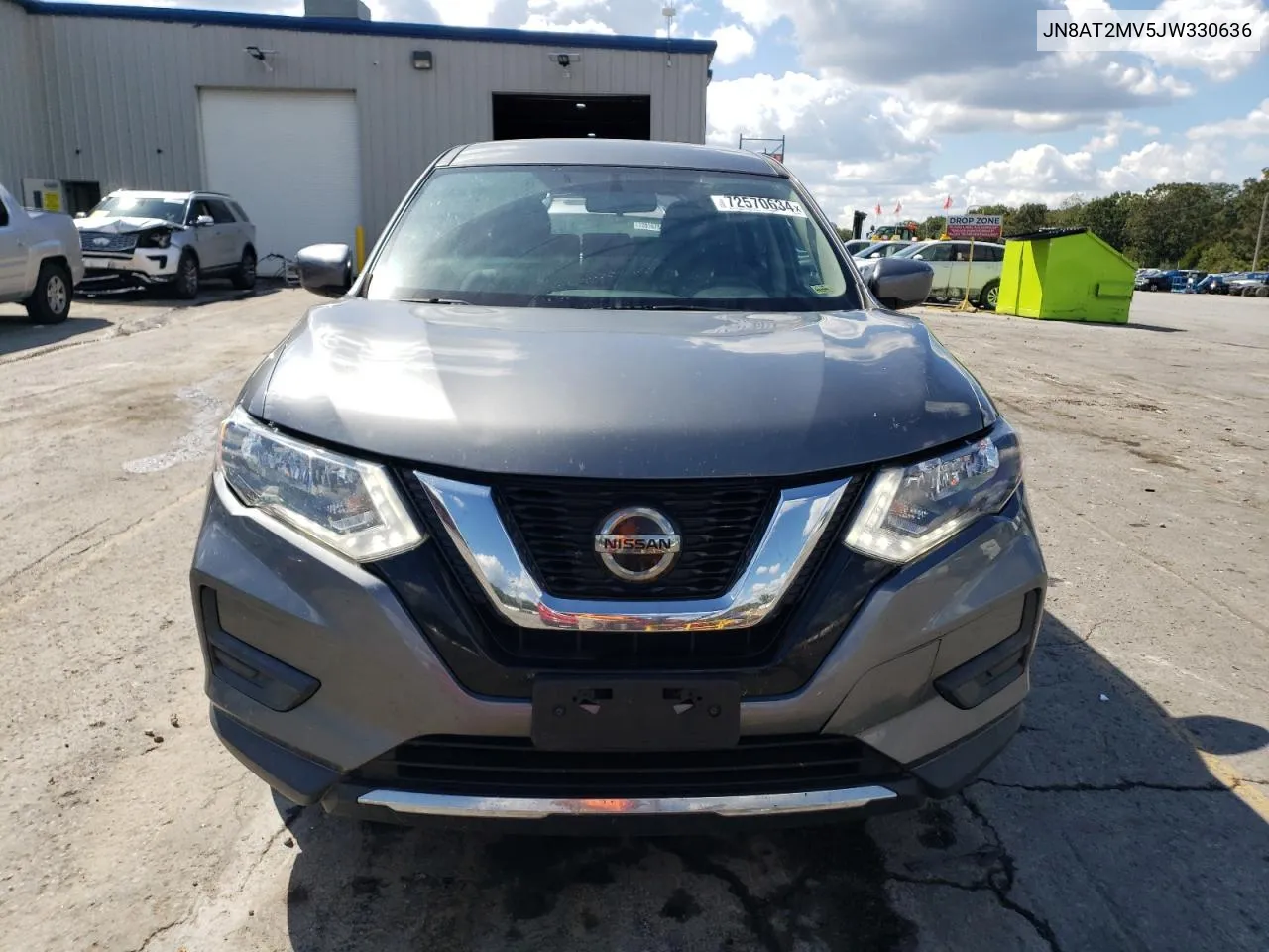 2018 Nissan Rogue S VIN: JN8AT2MV5JW330636 Lot: 72570634