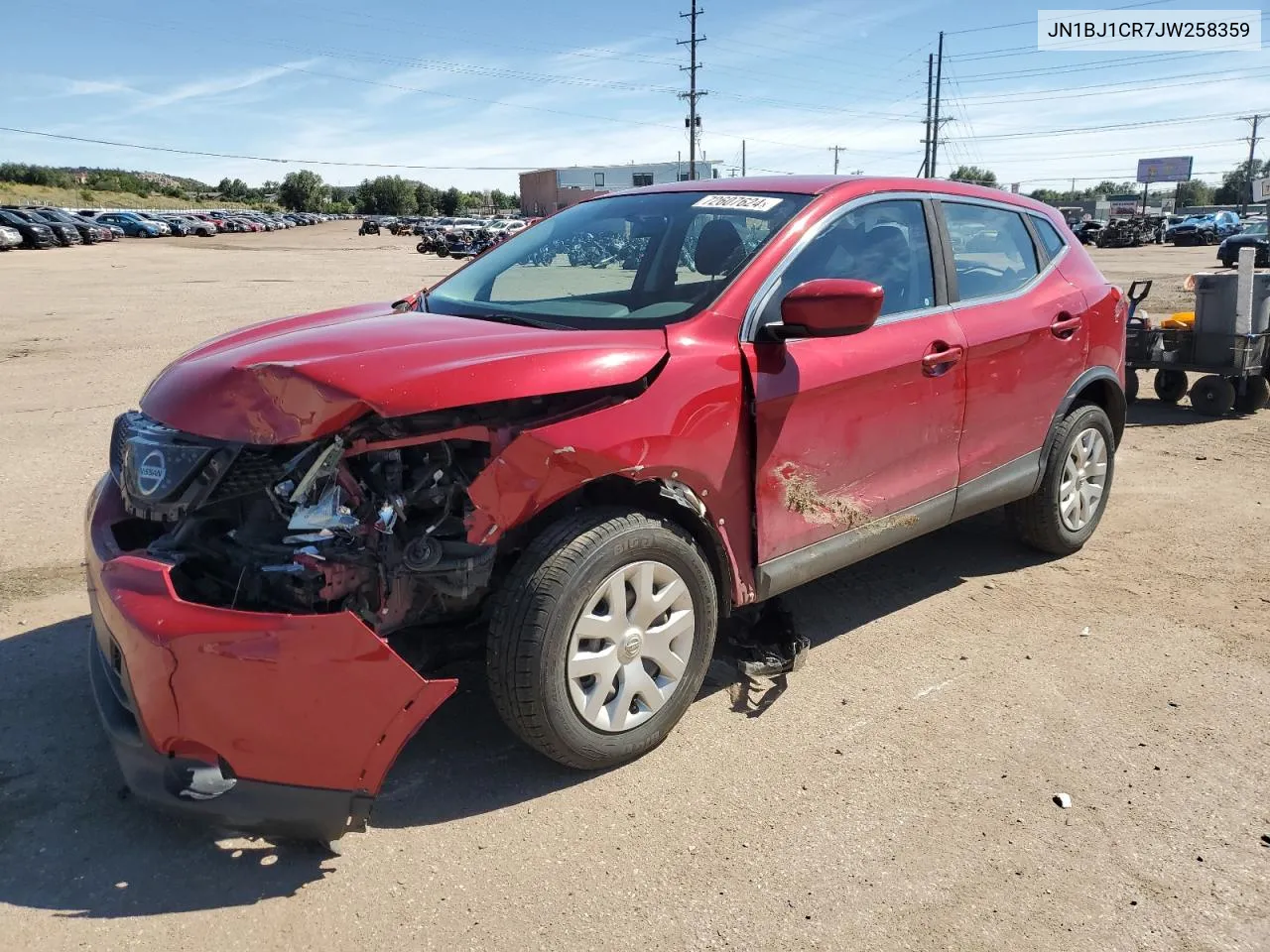 2018 Nissan Rogue Sport S VIN: JN1BJ1CR7JW258359 Lot: 72607624