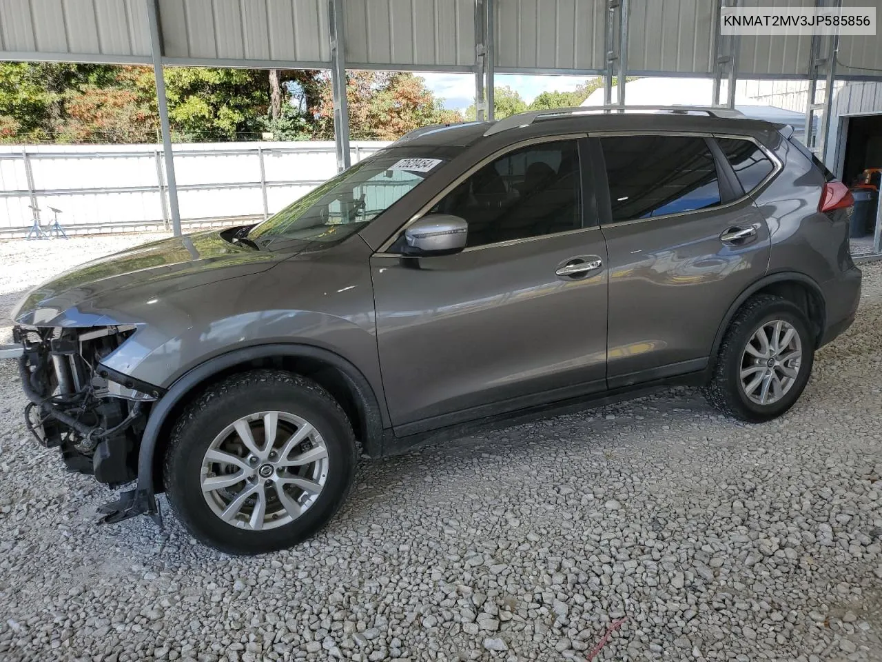 2018 Nissan Rogue S VIN: KNMAT2MV3JP585856 Lot: 72620454