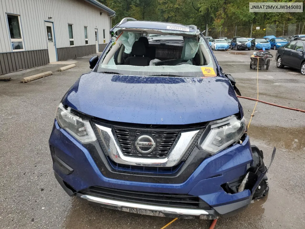 2018 Nissan Rogue S VIN: JN8AT2MVXJW345083 Lot: 72689794