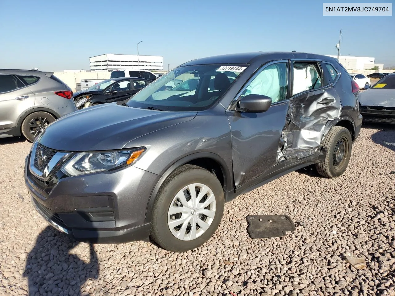 2018 Nissan Rogue S VIN: 5N1AT2MV8JC749704 Lot: 72719444