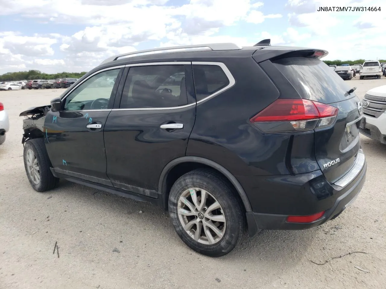 2018 Nissan Rogue S VIN: JN8AT2MV7JW314664 Lot: 72747914