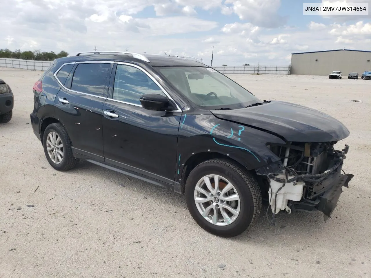 2018 Nissan Rogue S VIN: JN8AT2MV7JW314664 Lot: 72747914