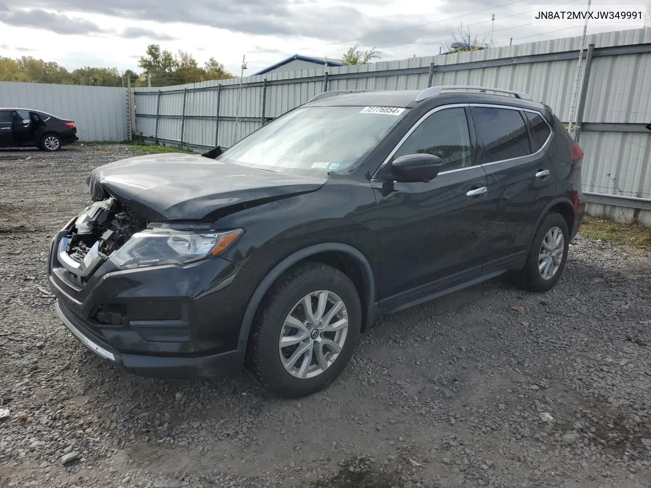 2018 Nissan Rogue S VIN: JN8AT2MVXJW349991 Lot: 72776854