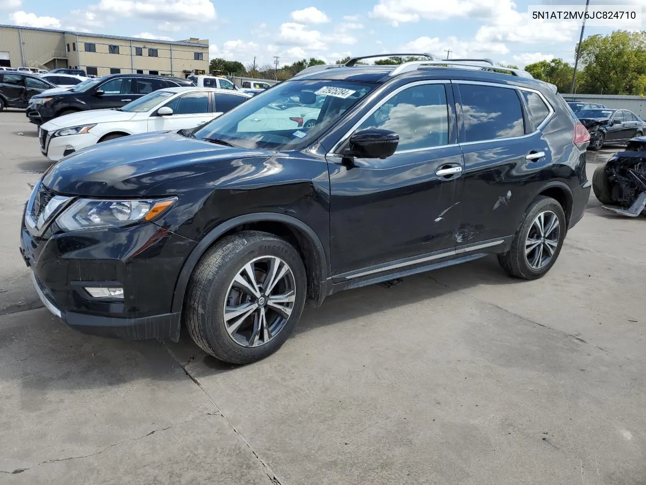 2018 Nissan Rogue S VIN: 5N1AT2MV6JC824710 Lot: 72925284