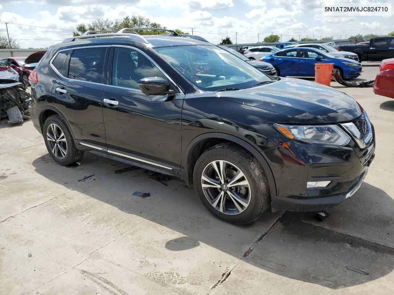 2018 Nissan Rogue S VIN: 5N1AT2MV6JC824710 Lot: 72925284