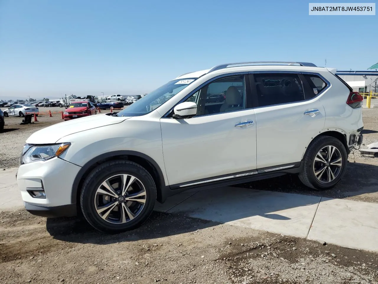 2018 Nissan Rogue S VIN: JN8AT2MT8JW453751 Lot: 72951254