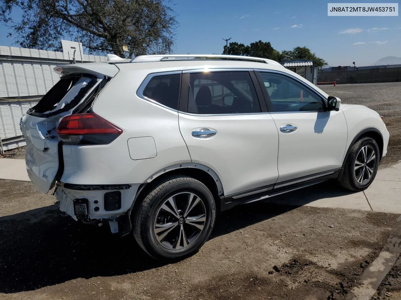 2018 Nissan Rogue S VIN: JN8AT2MT8JW453751 Lot: 72951254