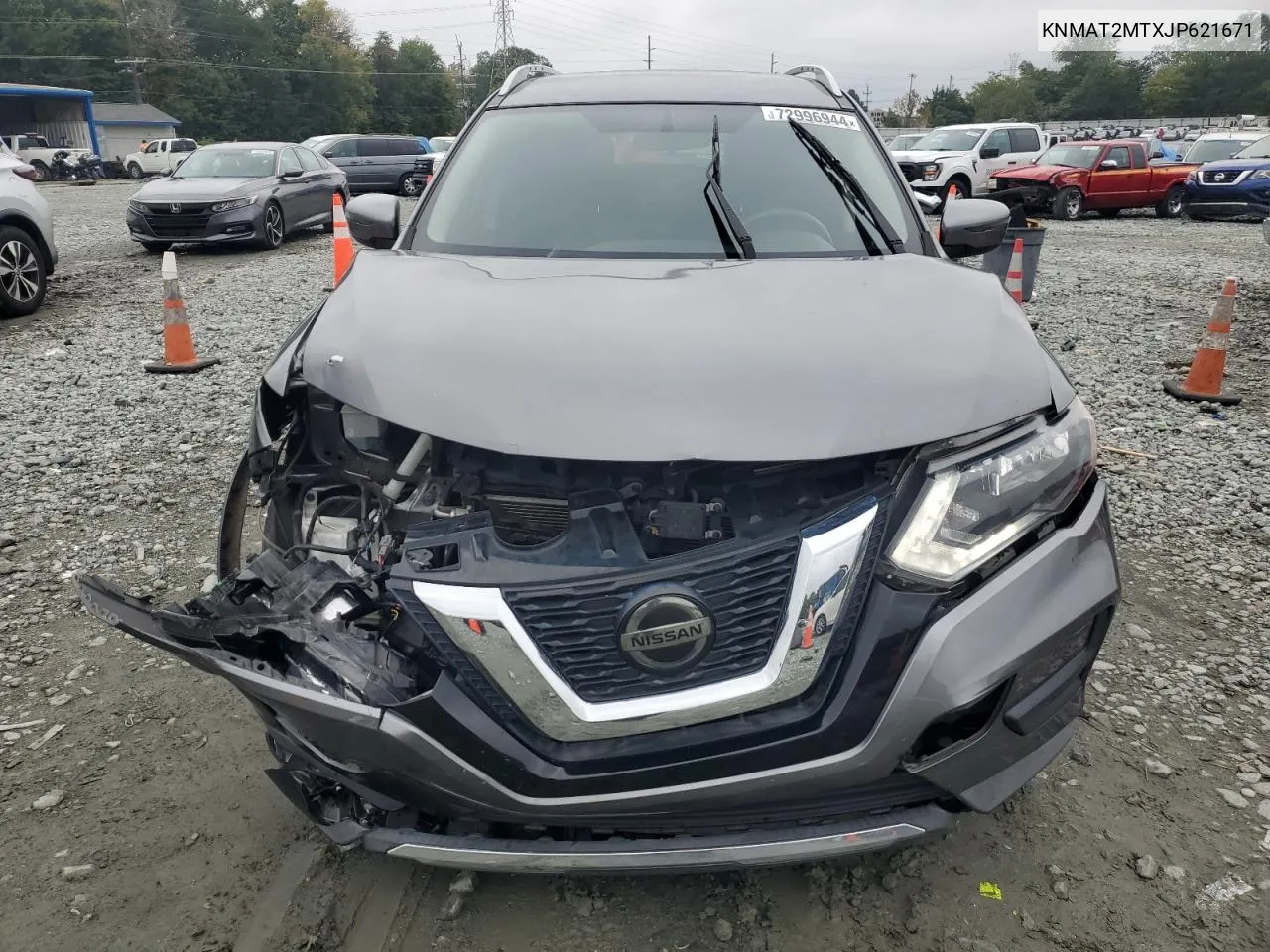 2018 Nissan Rogue S VIN: KNMAT2MTXJP621671 Lot: 72996944