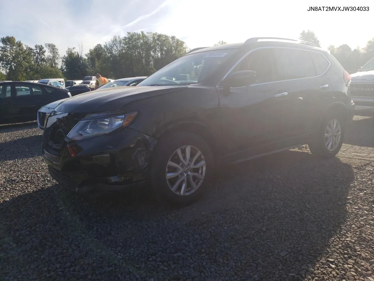 2018 Nissan Rogue S VIN: JN8AT2MVXJW304033 Lot: 73015544