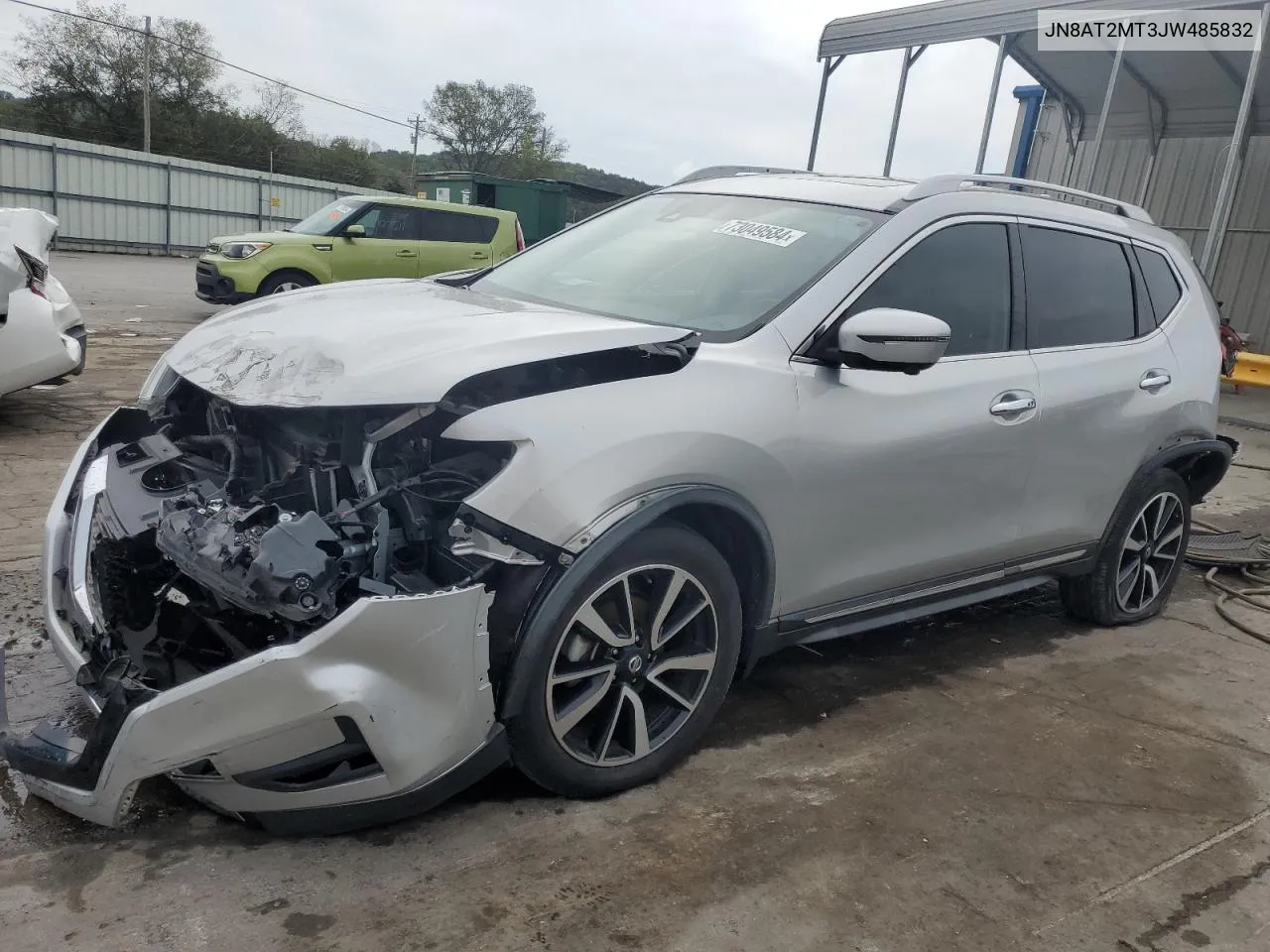 2018 Nissan Rogue S VIN: JN8AT2MT3JW485832 Lot: 73049584