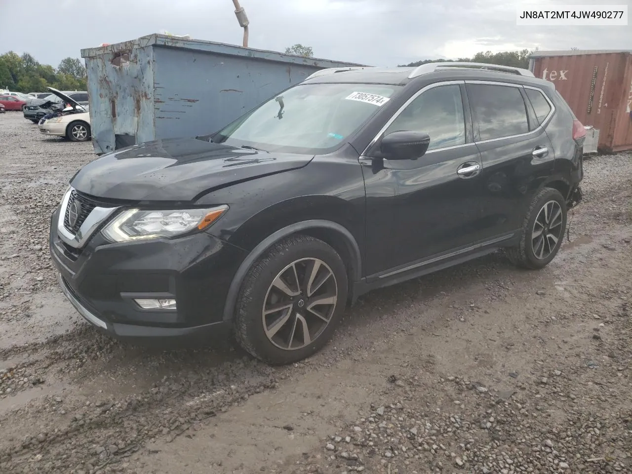 2018 Nissan Rogue S VIN: JN8AT2MT4JW490277 Lot: 73057574