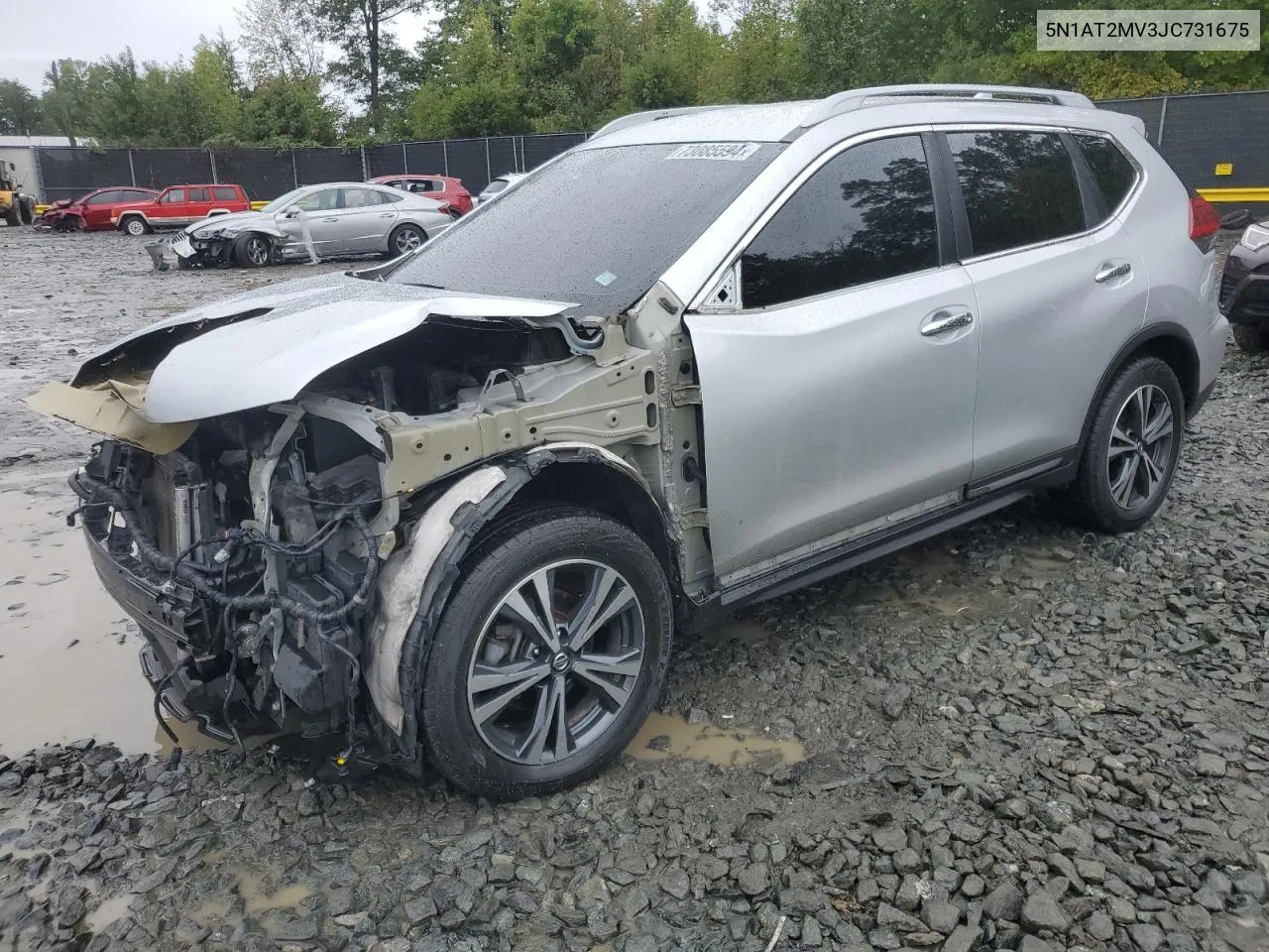 2018 Nissan Rogue S VIN: 5N1AT2MV3JC731675 Lot: 73085594