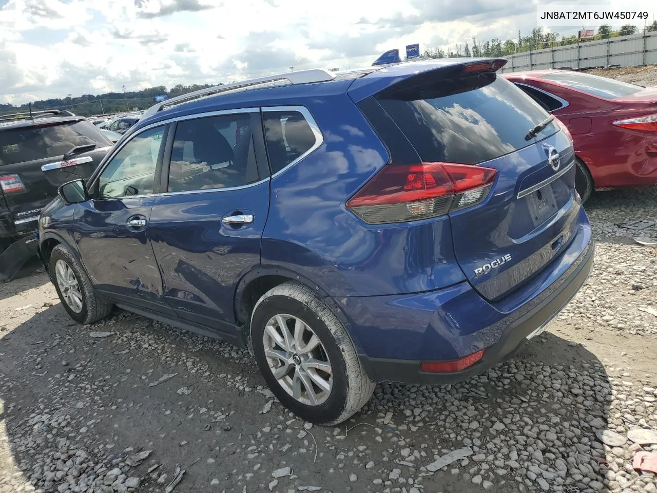 2018 Nissan Rogue S VIN: JN8AT2MT6JW450749 Lot: 73198404