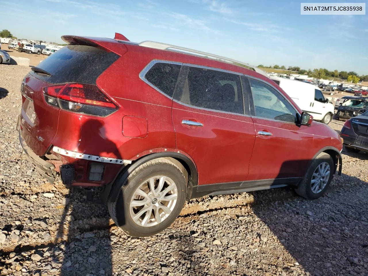 2018 Nissan Rogue S VIN: 5N1AT2MT5JC835938 Lot: 73216434