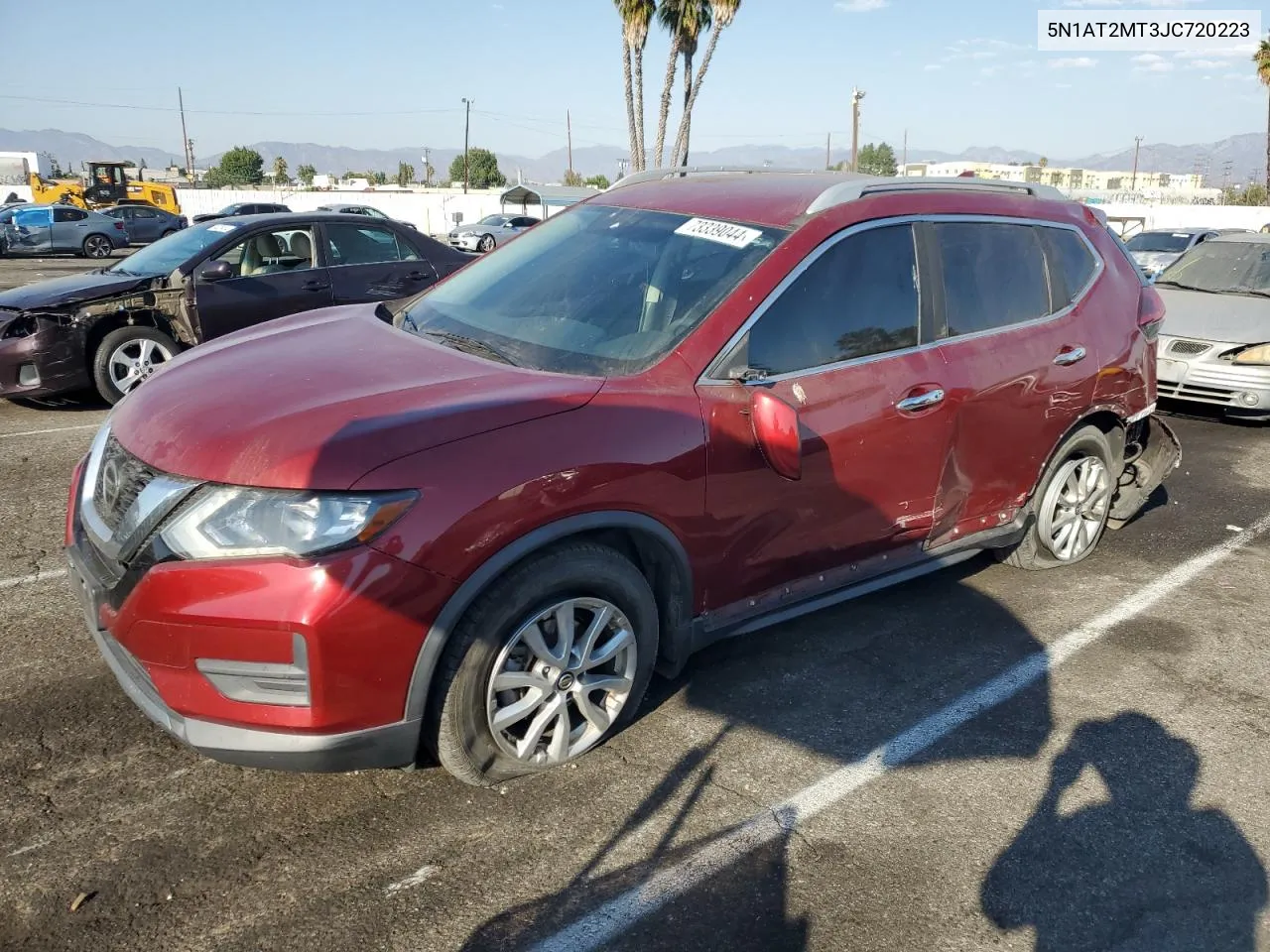 2018 Nissan Rogue S VIN: 5N1AT2MT3JC720223 Lot: 73339044