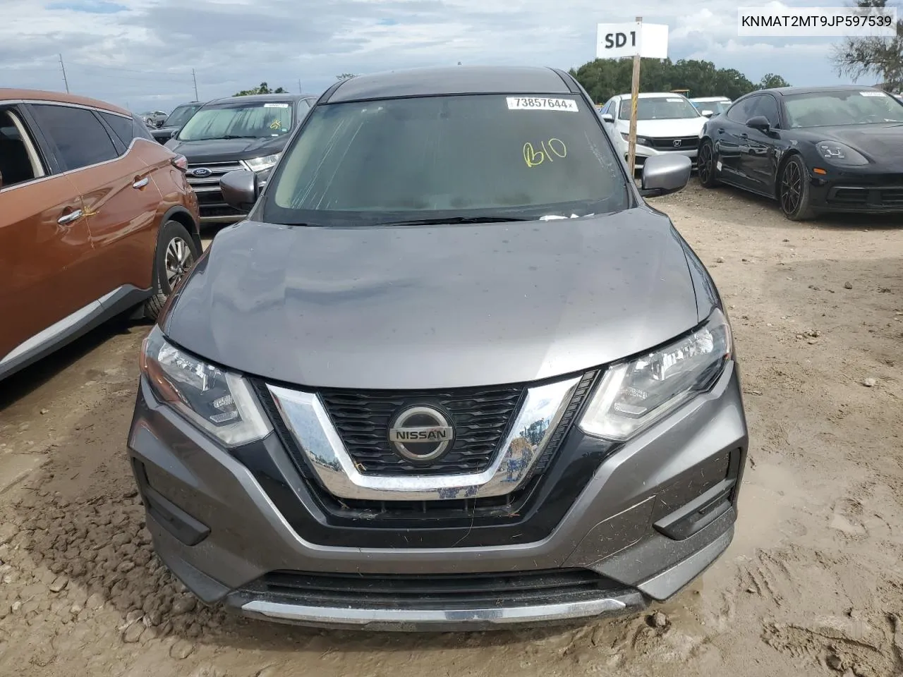 2018 Nissan Rogue S VIN: KNMAT2MT9JP597539 Lot: 73857644