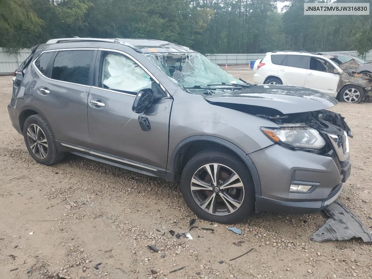 2018 Nissan Rogue S VIN: JN8AT2MV8JW316830 Lot: 73968164