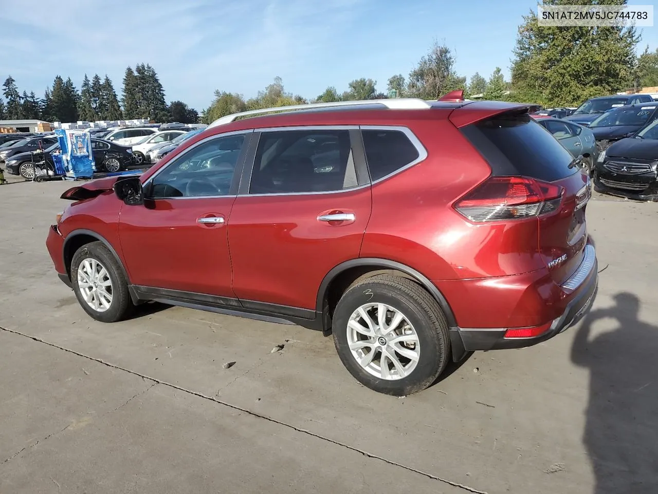 2018 Nissan Rogue S VIN: 5N1AT2MV5JC744783 Lot: 74090334