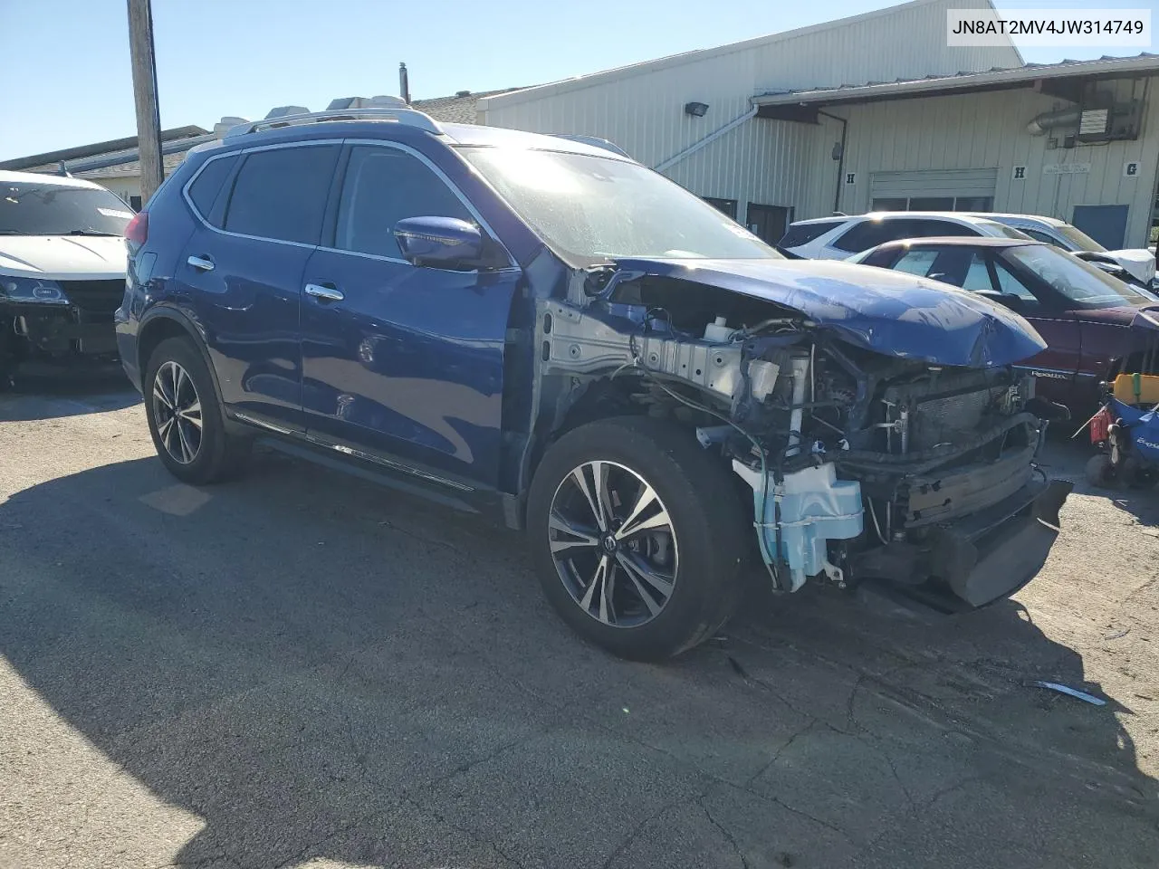 2018 Nissan Rogue S VIN: JN8AT2MV4JW314749 Lot: 74175934