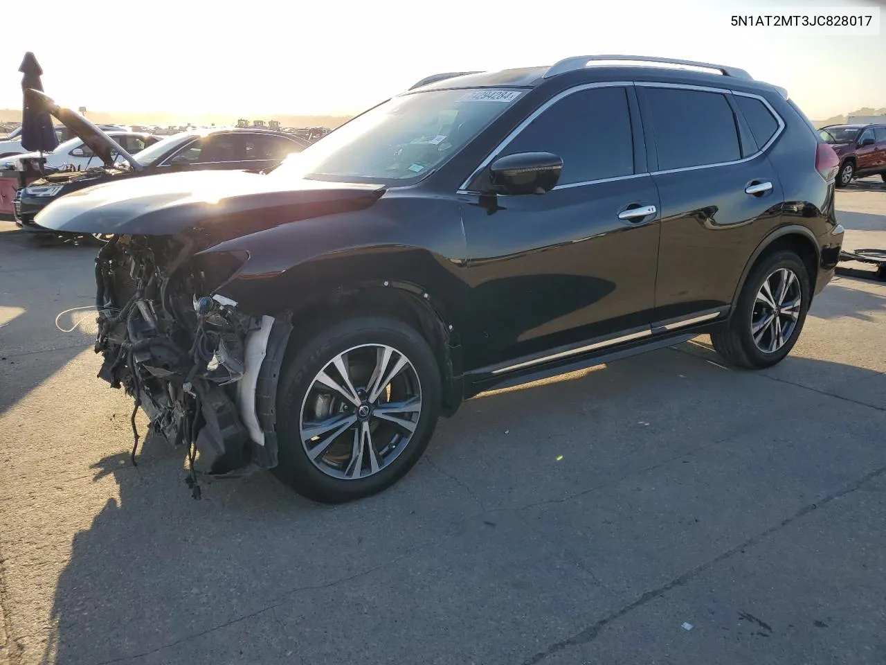 2018 Nissan Rogue S VIN: 5N1AT2MT3JC828017 Lot: 74294284