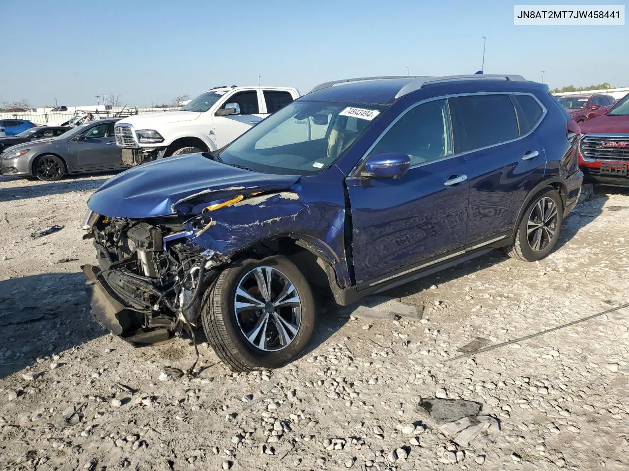 2018 Nissan Rogue S VIN: JN8AT2MT7JW458441 Lot: 74943494