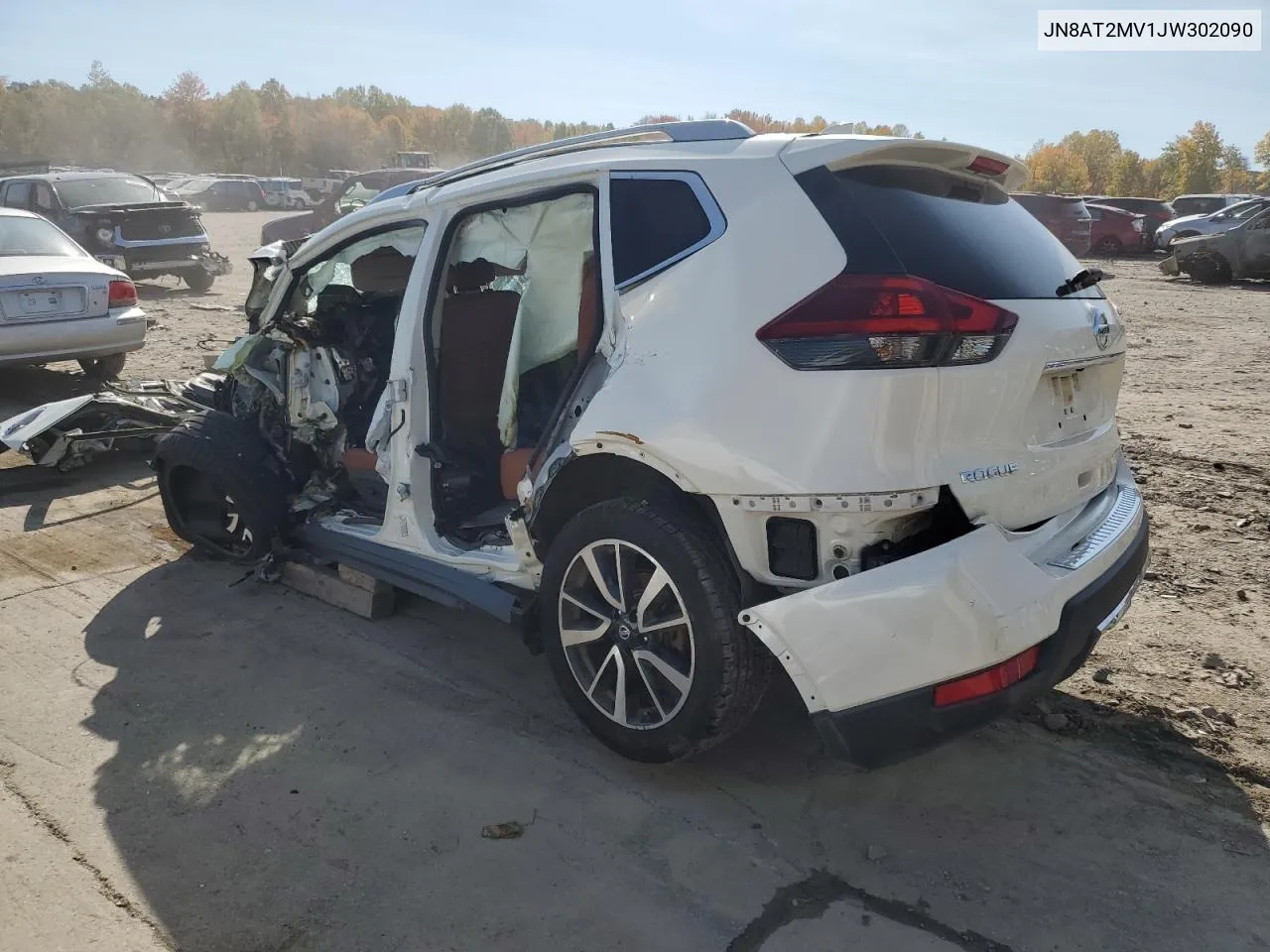 2018 Nissan Rogue S VIN: JN8AT2MV1JW302090 Lot: 74986554