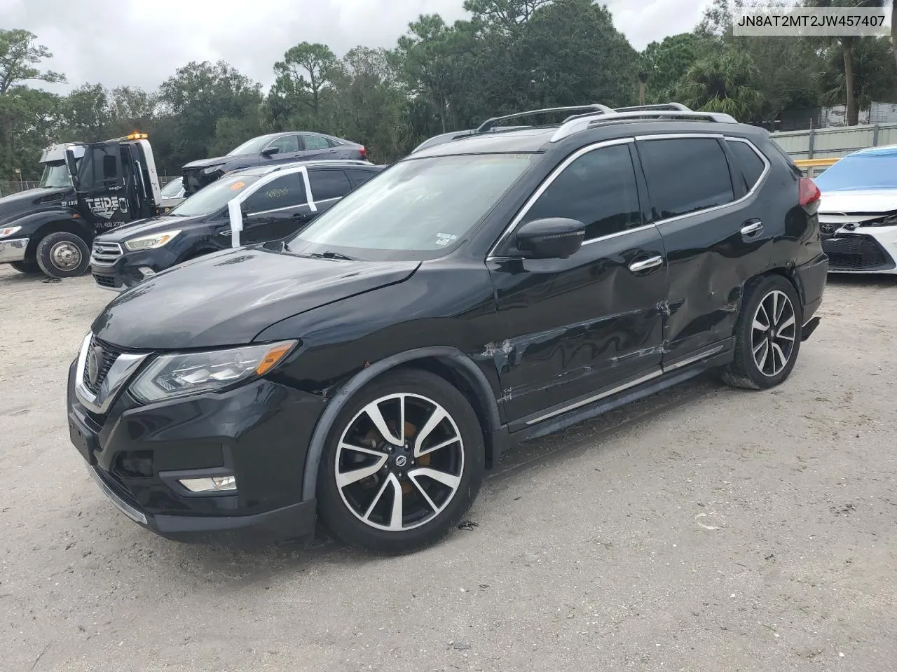 2018 Nissan Rogue S VIN: JN8AT2MT2JW457407 Lot: 75122284