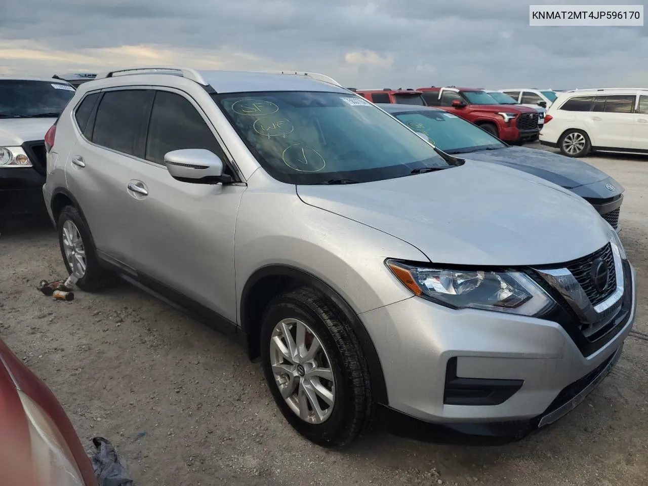 2018 Nissan Rogue S VIN: KNMAT2MT4JP596170 Lot: 75637794