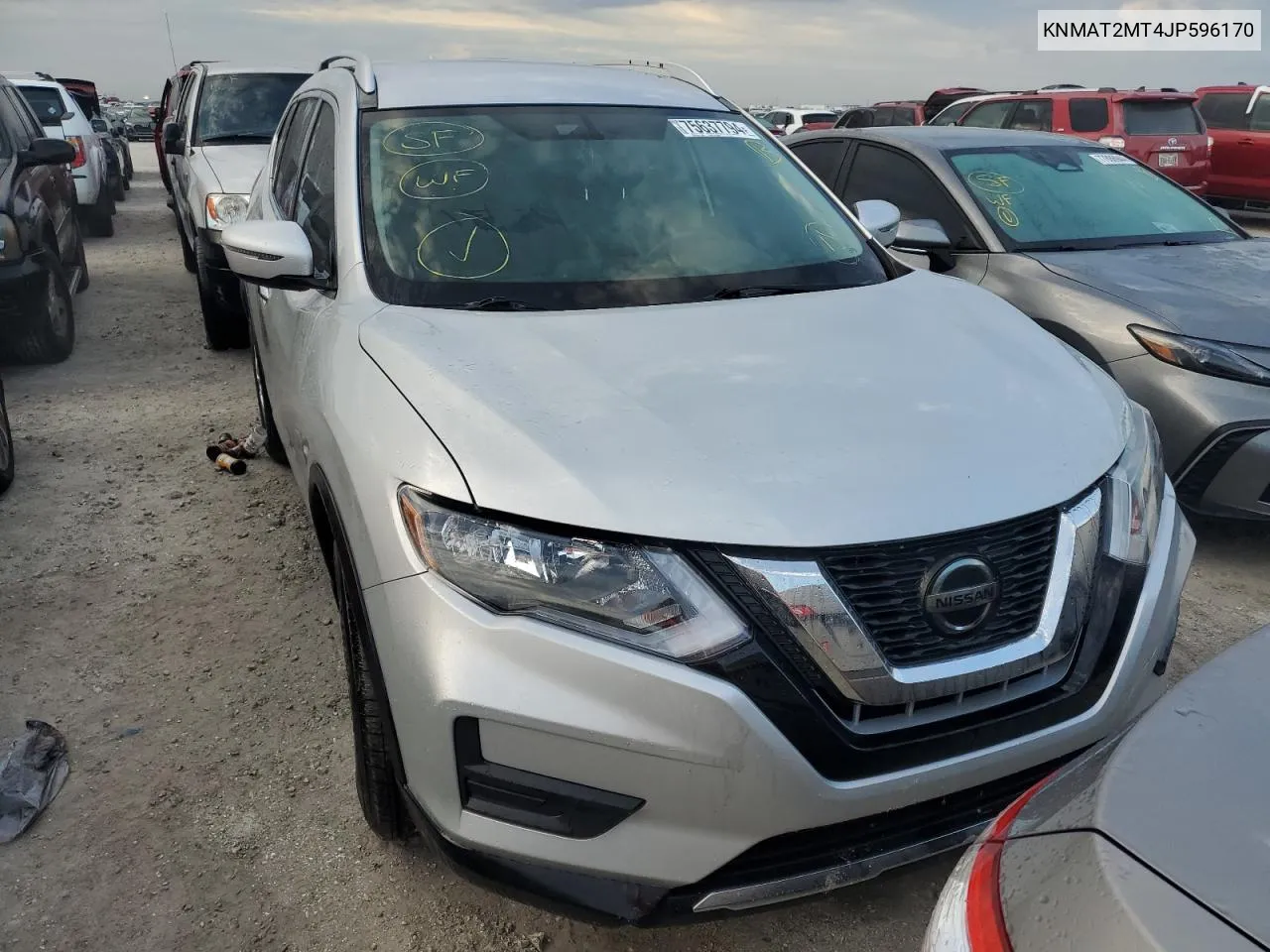 2018 Nissan Rogue S VIN: KNMAT2MT4JP596170 Lot: 75637794