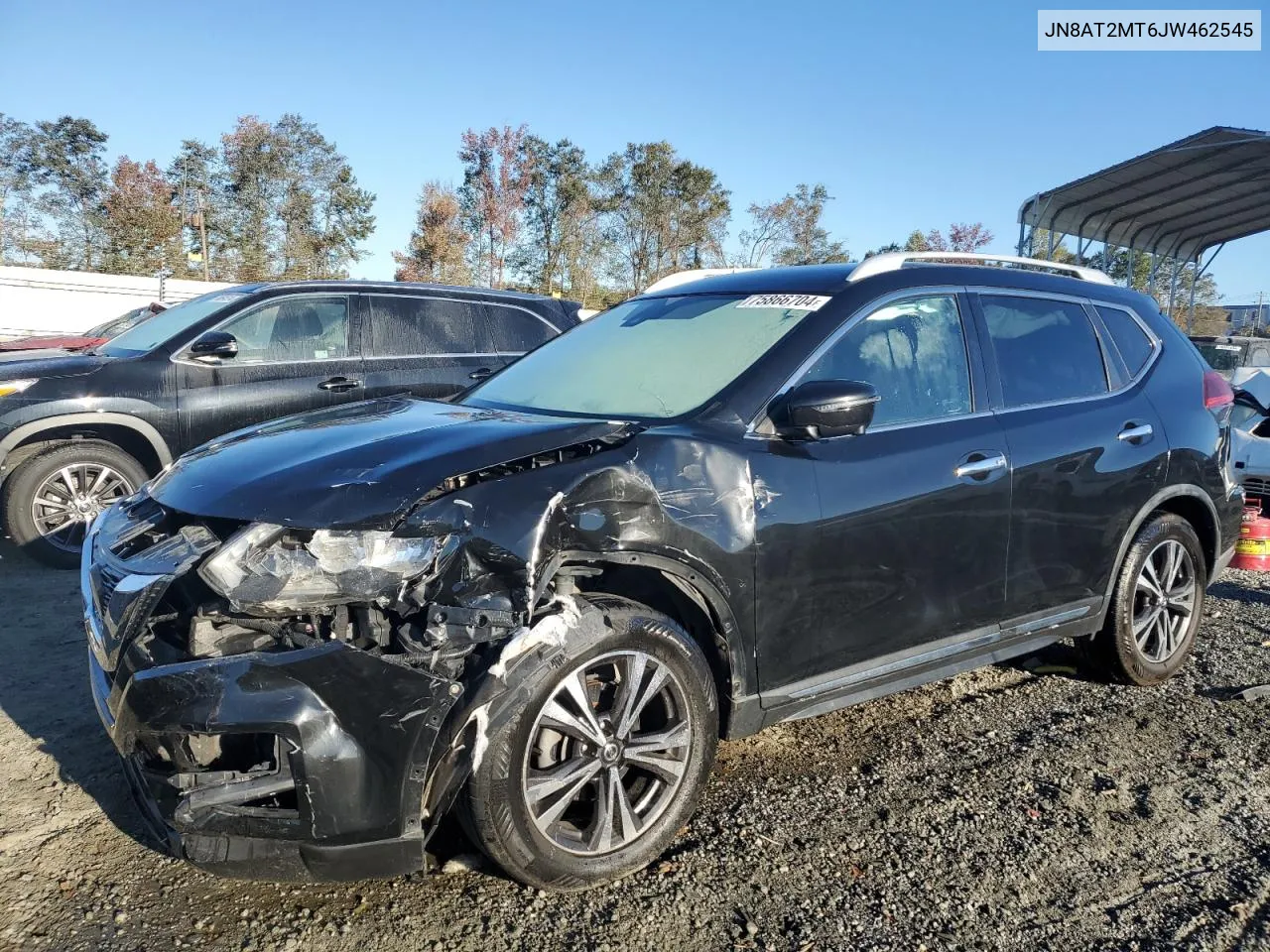 2018 Nissan Rogue S VIN: JN8AT2MT6JW462545 Lot: 75866704