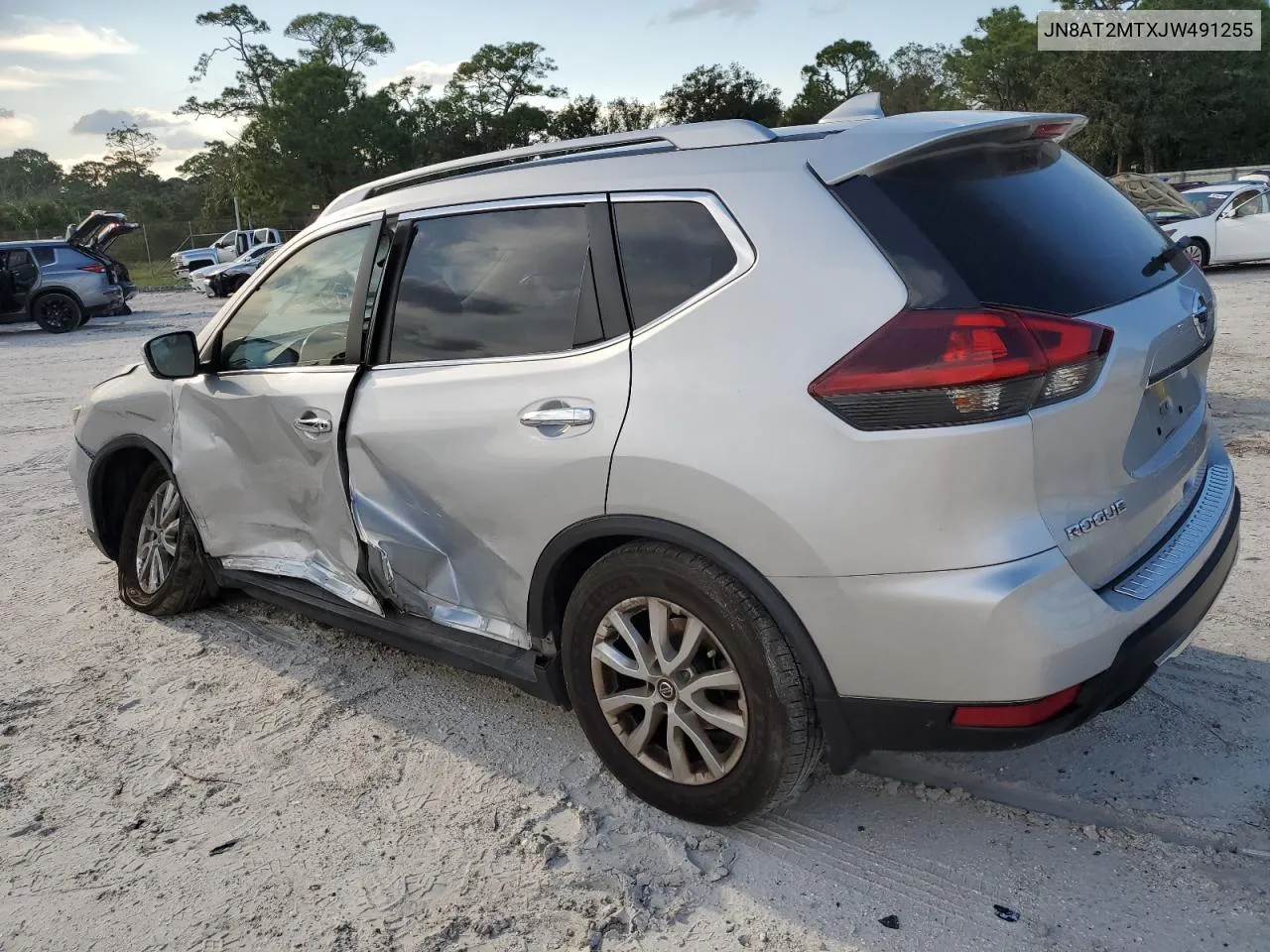 2018 Nissan Rogue S VIN: JN8AT2MTXJW491255 Lot: 75884904