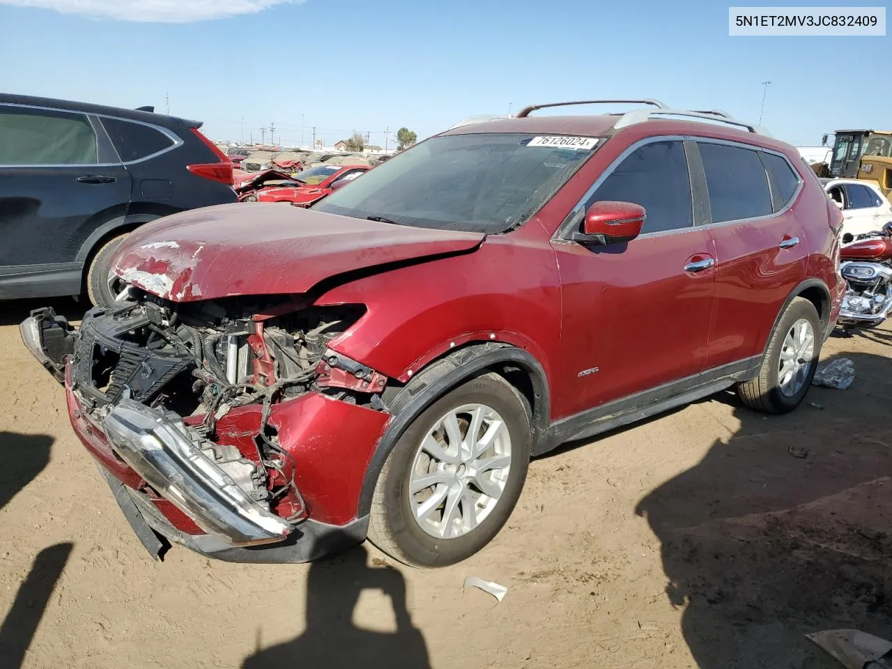 2018 Nissan Rogue Sv Hybrid VIN: 5N1ET2MV3JC832409 Lot: 76126024