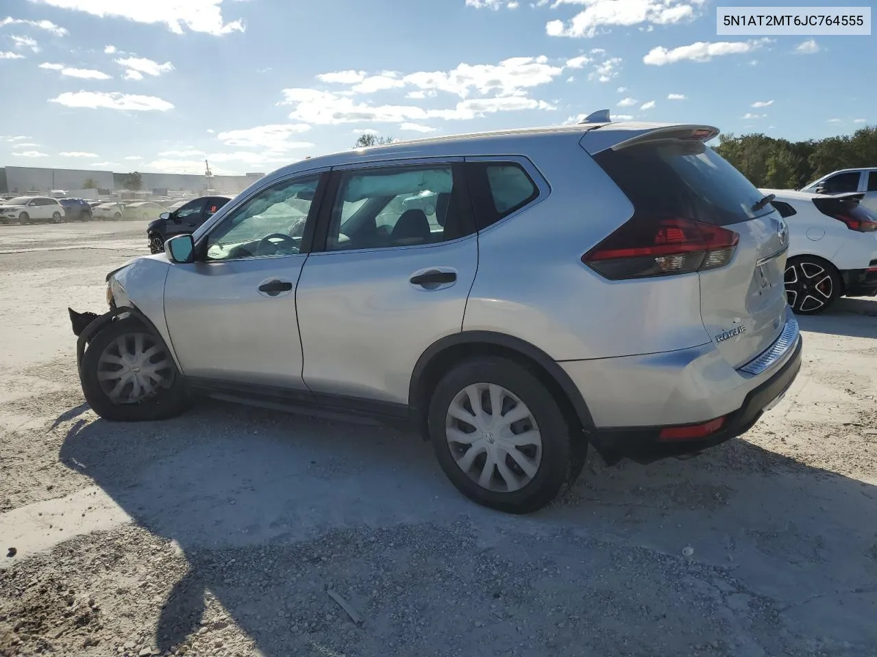 2018 Nissan Rogue S VIN: 5N1AT2MT6JC764555 Lot: 76308714