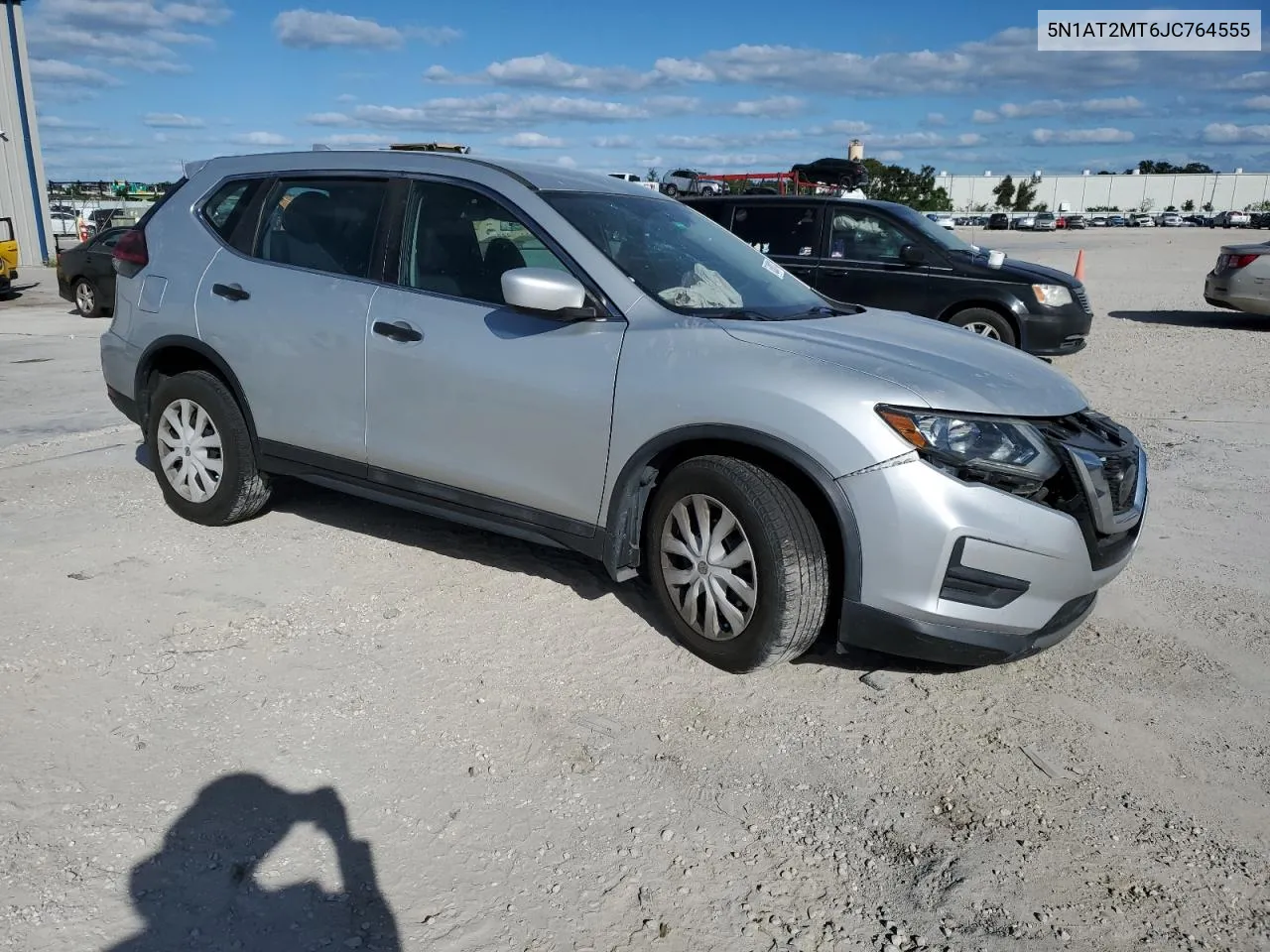 2018 Nissan Rogue S VIN: 5N1AT2MT6JC764555 Lot: 76308714