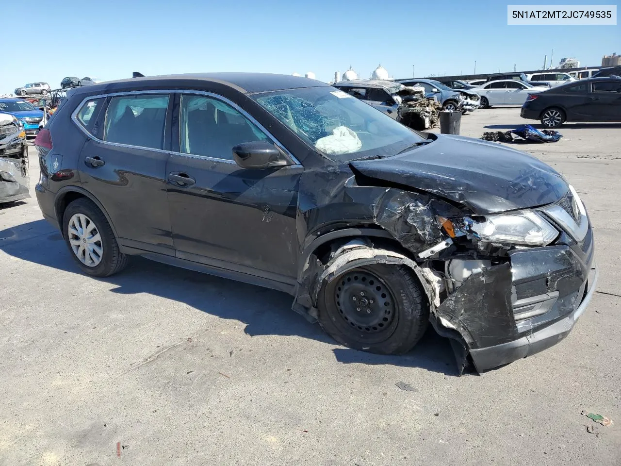 2018 Nissan Rogue S VIN: 5N1AT2MT2JC749535 Lot: 76322324